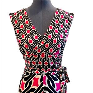 DIANE VON FURSTENBERG Pink wrap dress Size 4